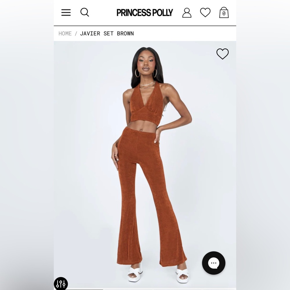 Princess Polly Javier set brown